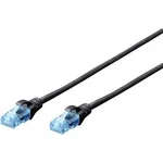 Síťový kabel RJ45 Digitus DK-1512-030/BL, CAT 5e, U/UTP, 3.00 m, černá