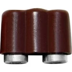 Mini laboratorní zásuvka BELI-BECO 61/17br, Ø pin: 2.6 mm spojka, rovná, hnědá, 1 ks
