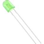 LED s vývody HuiYuan 5234G3D-JSA-B, typ čočky oválný, 5 mm, 110 °, 50 °, 20 mA, zelená