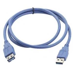 USB 3.0 prodlužovací kabel Manhattan 322379-CG, 2.00 m, modrá