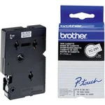 Páska do štítkovače Brother TC-291, 9 mm, TC, 7,7 m, černá/bílá