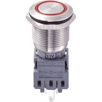 Tlačítkový spínač antivandal TRU COMPONENTS LAS1-BGQ-11ZE/R/12V, 250 V/AC, 5 A, nerezová ocel, 1 ks