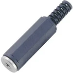 Jack konektor 2,5 mm stereo BKL 1108002, zásuvka rovná, 3pól., černá