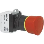 Nouzové tlačítko BACO L22ER01D (BAL22ER01D), 22,3 mm, 600 V, 10 A, šroubovací, červená