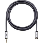 Prodlužovací kabel Oehlbach, jack zástr. 3.5 mm/jack zásuvka 3.5 mm, černý, 5 m