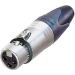 XLR kabelová zásuvka Neutrik NC3FXX-EMC, rovná, 3pól., 4 - 7 mm, stříbrná