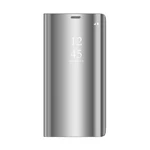 Flipové pouzdro Cu-Be Clear View pro Samsung Galaxy A34, stříbrná