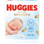Huggies Extra Care Triplo vlhčené ubrousky pro děti 3x56 ks