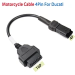 OBD Motorcycle Cable For Ducati 4 Pin Plug Cable Diagnostic Cable 4P to OBD2 16 pin Adapter