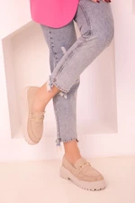 Soho Beige Suede Women's Casual Shoes 17542