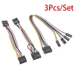 3Pcs/set Chassis Transfer Wiring Switch Cable USB Cable Audio Cable for Lenovo