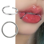 1PC Septum Piercing Surgical Steel Clicker Hinged Segment Ring Goth Nose Hoop Earrings Lip Ear Cartilage Helix Piercings