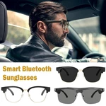 Smart Glasses Bluetooth Audio Sunglasses Open Ear Music&Hands-Free Calling interchangeable lens Anti-blue With Directional O5V7