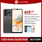 UMIDIGI A15, Smartphone NFC Android 13 ,6.7" FHD+Screen, 8GB 256GB 128G, 64MP Camera,5000mAh Mobile phone