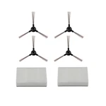 2* Hepa filter +4* Side brush for Midea MR04 Robotic vacuum cleaner parts accessories