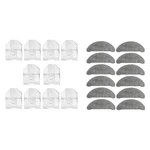 10Pcs Dust Bag For Roidmi EVE Plus & 12Pcs Replaceable Mop Cloths Accessories Sets Parts For Roidmi EVE Plus