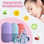 Face Ice Cube Mold DIY Massage Skin Care Lifting Contouring Tool Silicone Ice Cube Trays Ice Globe Ice Balls Face Massager