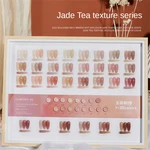 30Colors Ice Transparent Jelly Nail Art Polish Gel Color Semi-transparent Brown Pink Gel Soak Off UV LED Varnish