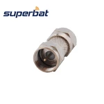 Superbat 5pcs F Adapter F Male to Plug Right Angle Straight 50 Ohm RF Coaxial Connector