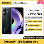 realme 10 PRO Plus 5G Smartphone Dimensity 1080 Octa Core NFC 6.7" FHD+ Curved Screen 108MP Cam 5000mAh 67W Android Moilbe Phone