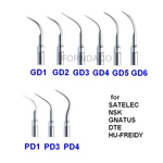 5pcs Ultrasonic Scaler Scaling Tips fit SATELEC NSK GNATUS DTE HU-FREIDY Handpiece Dental GD1 GD2 GD3 GD4 GD5 GD6 PD1 PD3 PD4