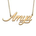 Amya Custom Name Necklace Customized Pendant Choker Personalized Jewelry Gift for Women Girls Friend Christmas Present
