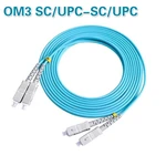 OM3 SC/UPC-SC/UPC 5pcs/lot Multi-Mode OM3 Fiber Cable Multimode Duplex Fiber Optical Jumper Patch Cord 3M 5M 10M 15M