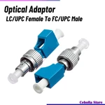 Optical Fiber Adapter Connector FC Male-LC Female Round to Small Square Coupler Flange For Optical Power Meter VFL