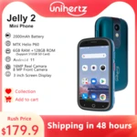 Unihertz Jelly 2 Mini Phone Pocket Android 11 Helio P60 Octa Core 4G LTE Dual-SIM Unlocked Smartphone 6GB+128GB NFC Cellphone