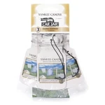 Yankee Candle Papírová visačka do auta Čistá bavlna (Clean Cotton) 3 ks