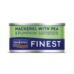 Fish4Dogs Konzerva pro psy Finest s makrelou, dýní a hráškem  85 g
