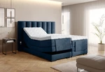 Elektrická polohovací boxspringová postel VERONA 160 Nube 40 - tmavě modrá,Elektrická polohovací boxspringová postel VERONA 160 Nube 40 - tmavě modrá