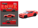 Dodge Challenger SRT Hellcat LB-WORKS Red 1/64 Diecast Model Car by Tarmac Works