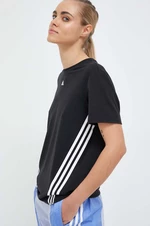 Tréninkové tričko adidas Performance Train Icons 3-Stripes černá barva
