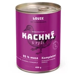 LOUIE Kachní s rýží konzerva pro psy 400 g