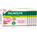 Palmolive Naturals Milk & Rose tuhé mýdlo s vůní růží 6x90 g