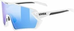 UVEX Sportstyle 231 2.0 White Matt/Mirror Blue Kerékpáros szemüveg