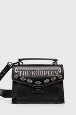 Kožená kabelka The Kooples čierna farba, AFSEMILYS89