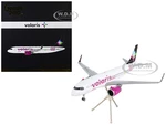 Airbus A320neo Commercial Aircraft "Volaris - 100 Aviones" White with Black Tail "Gemini 200" Series 1/200 Diecast Model Airplane by GeminiJets