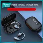Wireless Bluetooth Earphone Ear Hook Not In Ear Headphones Hifi Bass Noise Reduction Dual Wear Style Sports Headsets With Mic