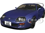 1993 Toyota Supra Mk4 (A80) Streetfighter RHD (Right Hand Drive) Dark Blue Metallic 1/18 Diecast Model Car by Solido