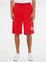 Red Men Shorts Tommy Jeans Modern Sport - Men