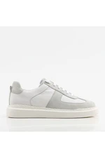 Hotiç Genuine Leather Light Gray Women's Sports Shoes