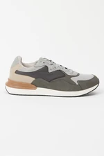 AC&Co / Altınyıldız Classics Men's Khaki-black Casual Sneakers.