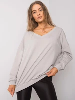 Light grey cotton sweatshirt