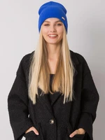 RUE PARIS Dark blue knitted beanie