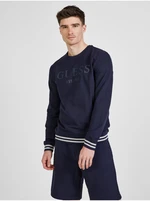 Dark blue mens sweatshirt Guess - Men