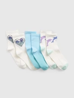 GAP Kids High Socks, 3 Pairs - Girls