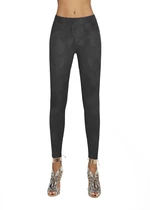 Bas Bleu Women's leggings LYDIA made of soft material with a metallic pattern