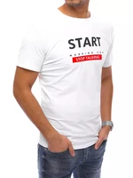 White men's T-shirt Dstreet